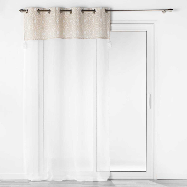 Κουρτίνα (140x240) Με Τρουκς L-C Samira Blanc 1627325