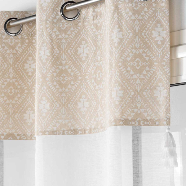 Κουρτίνα (140x240) Με Τρουκς L-C Samira Blanc 1627325