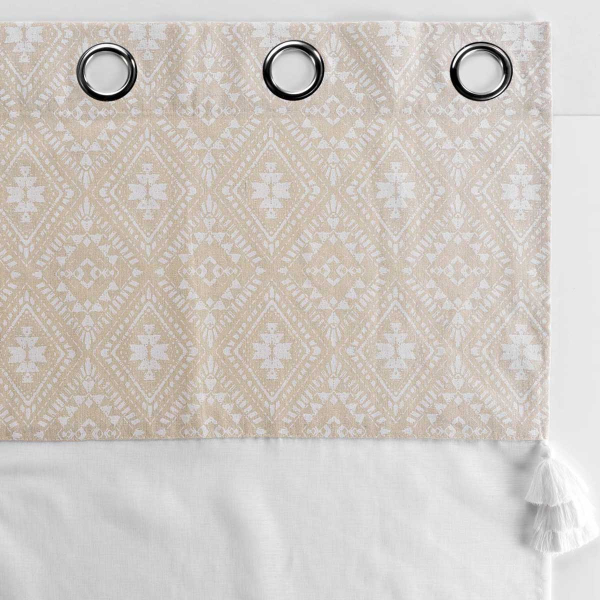 Κουρτίνα (140x240) Με Τρουκς L-C Samira Blanc 1627325