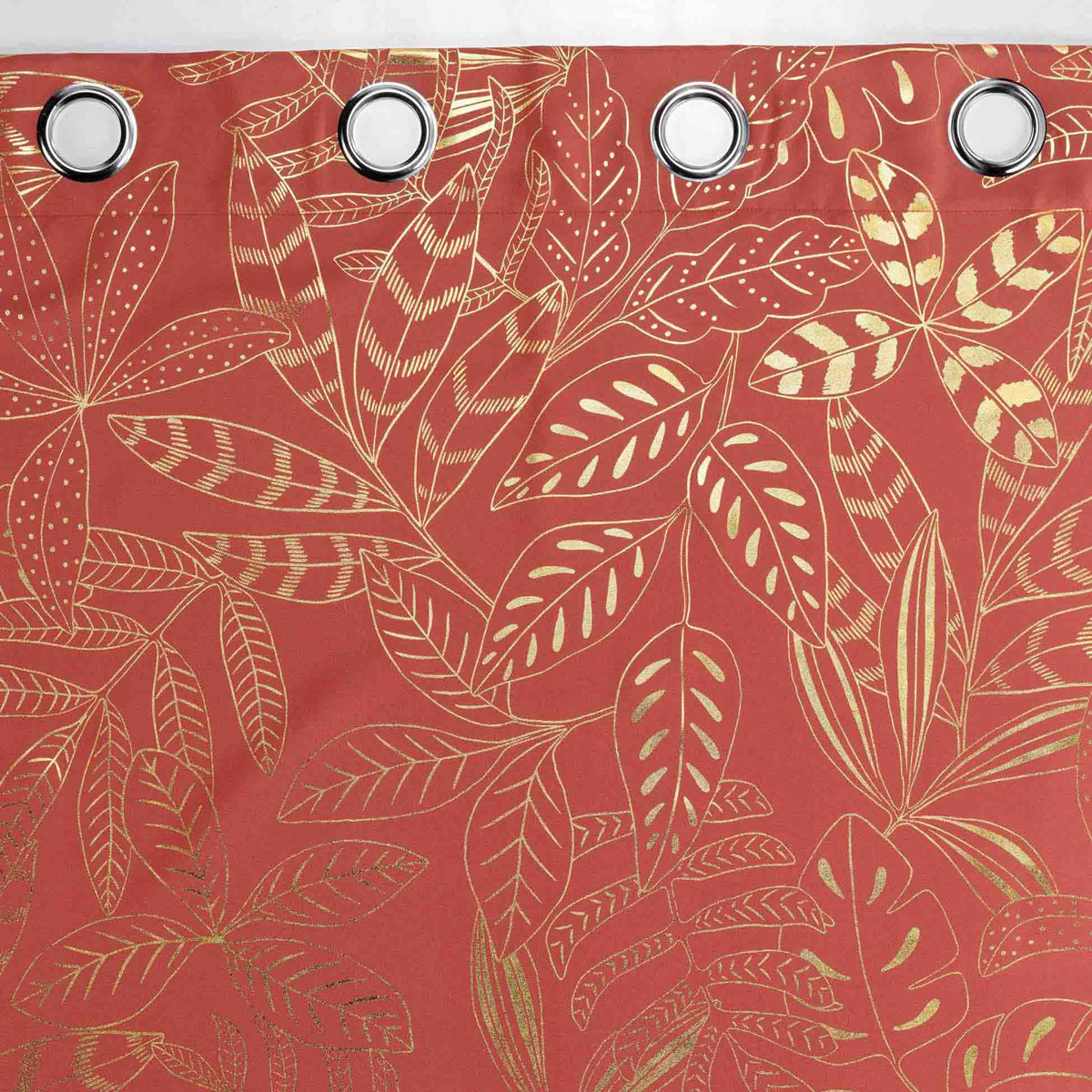 Κουρτίνα (140X260) με Τρουκς L-C Belflor Rideau Terracotta 1611216 Home Κουρτίνες Σαλονιού Spitishop
