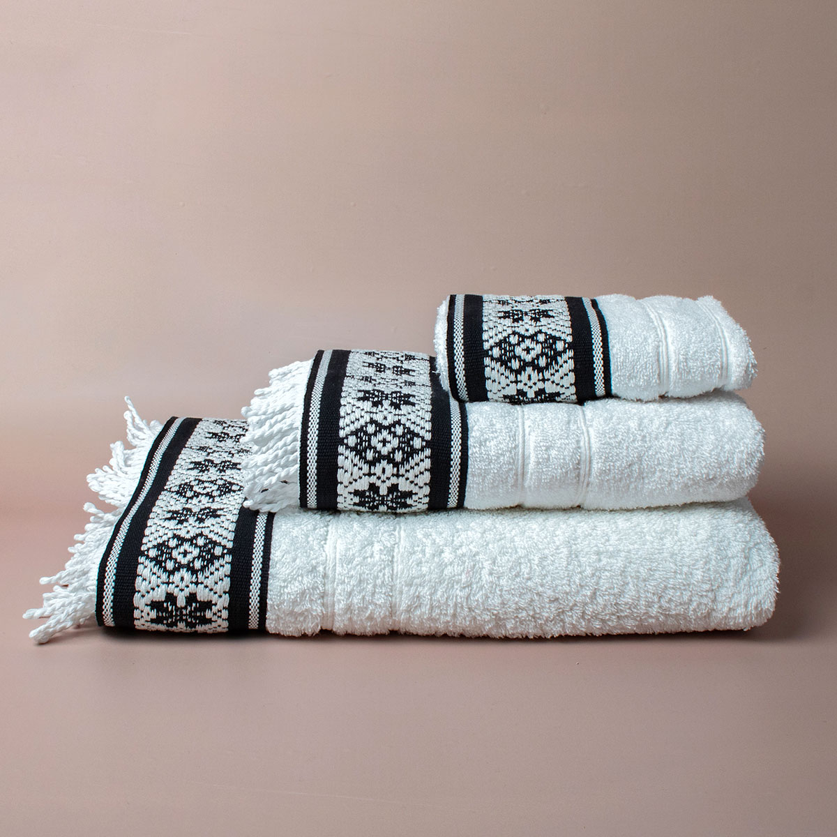 Πετσέτα Σώματος (80×150) White Fabric Jessie