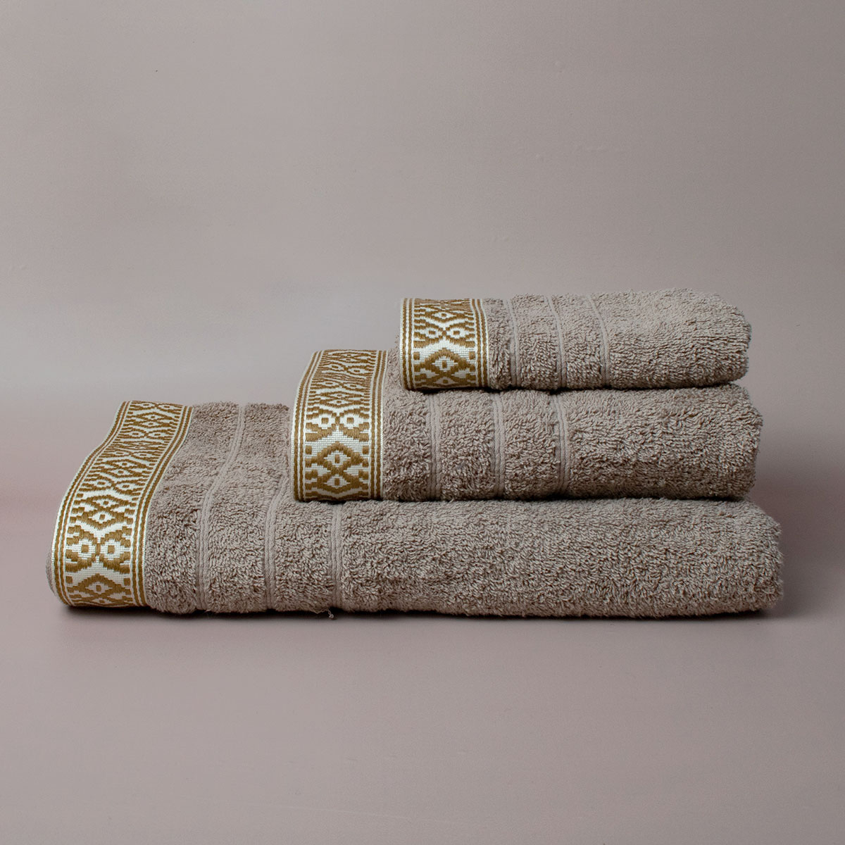 Πετσέτα Προσώπου (50×90) White Fabric Maribelle Beige