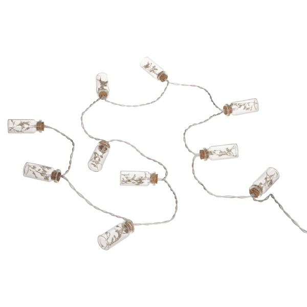 Διακοσμητική Γιρλάντα Μπαταρίας Με 10 LED Φωτάκια A-S Flower Beige 186371B