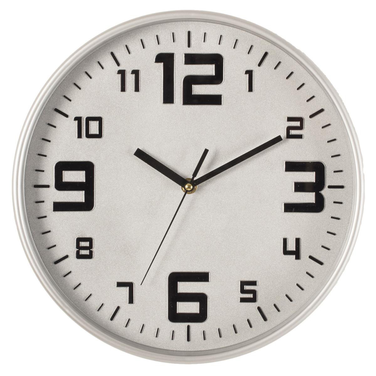 Ρολόι Τοίχου (Φ30) Αθόρυβο A-S Silver 114555D 175266