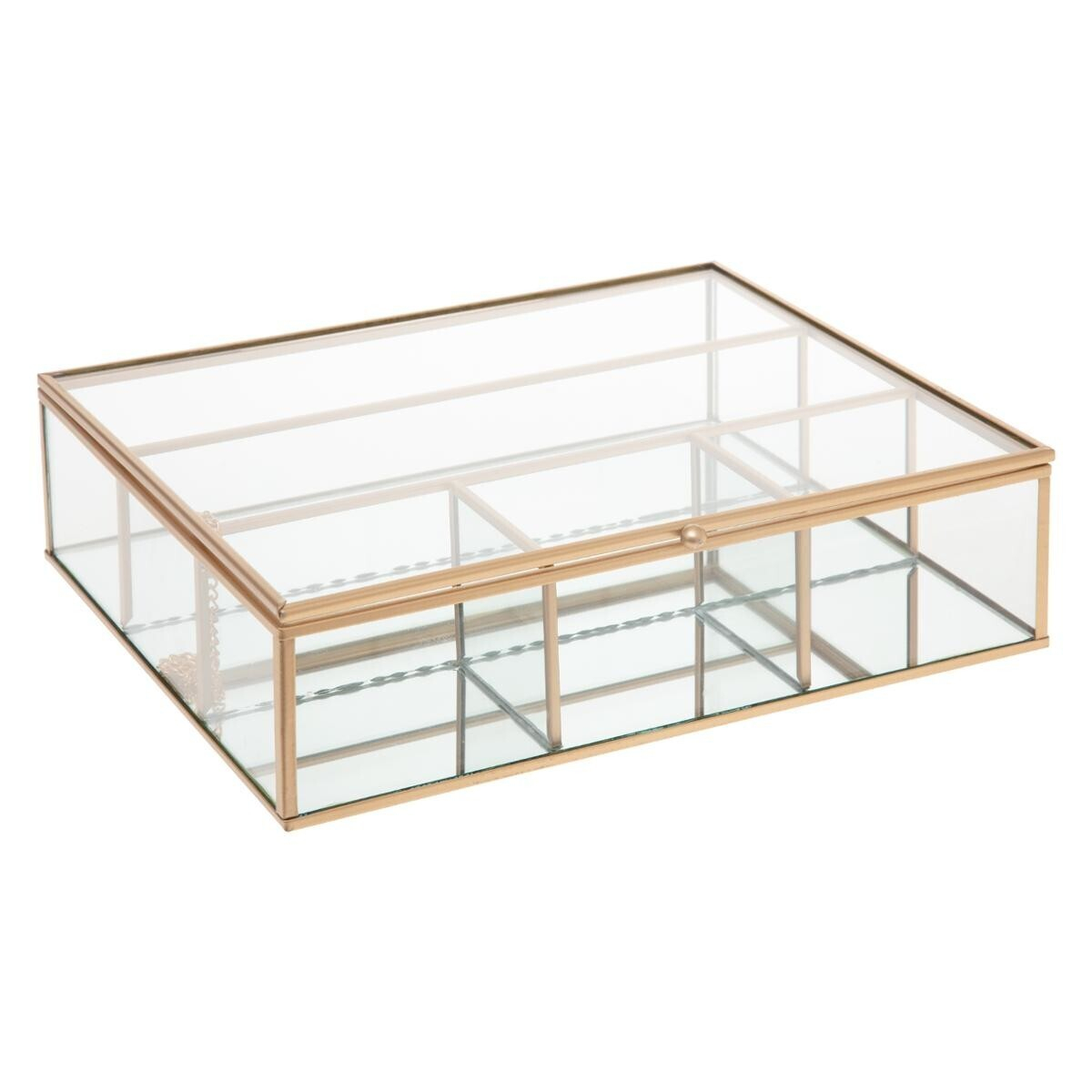 Μπιζουτιέρα 5 Θέσεων (27X22 5X7 5) A-S Gold Box 157216B Home Οργάνωση & Αποθήκευση Μπιζουτιέρες Κοσμηματοθήκες Spitishop