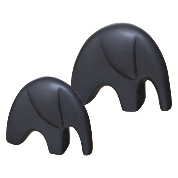 Διακοσμητικές Φιγούρες (Σετ 2τμχ) A-S Elephants Noir 187930