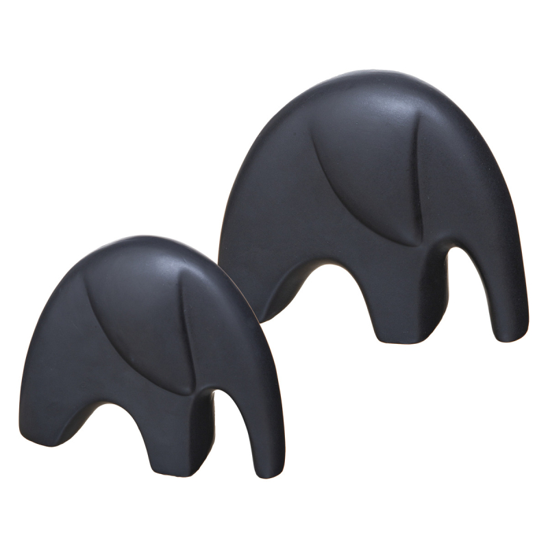 Διακοσμητικές Φιγούρες Ελέφαντες (Σετ 2τμχ) A-S Noir 187930