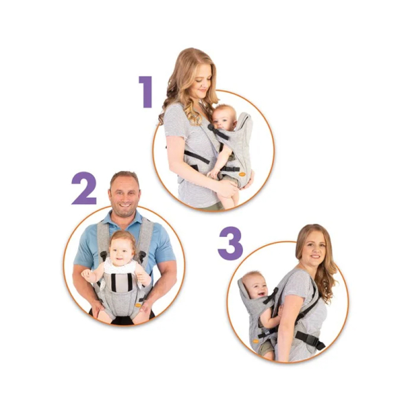 Μάρσιπος Κλασικός (3-12 Μηνών/Έως 15kg) Dreambaby Oxford Grey Denim BR75567