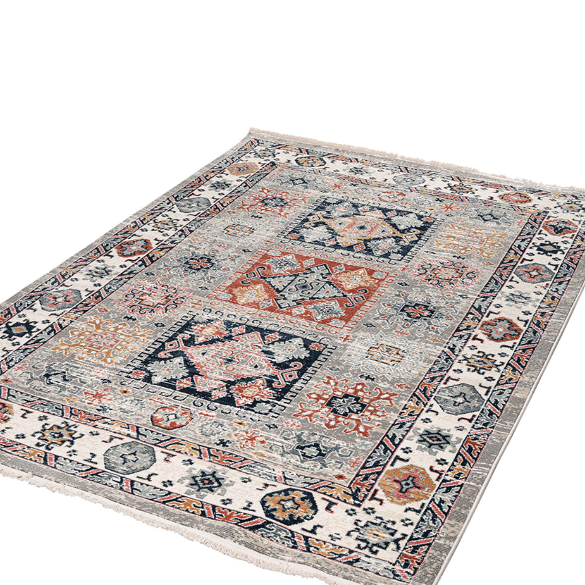 Χαλί (200X290) Polcarpet Bohemian 38461 Grey Cream Home Χαλιά Σαλονιού Spitishop