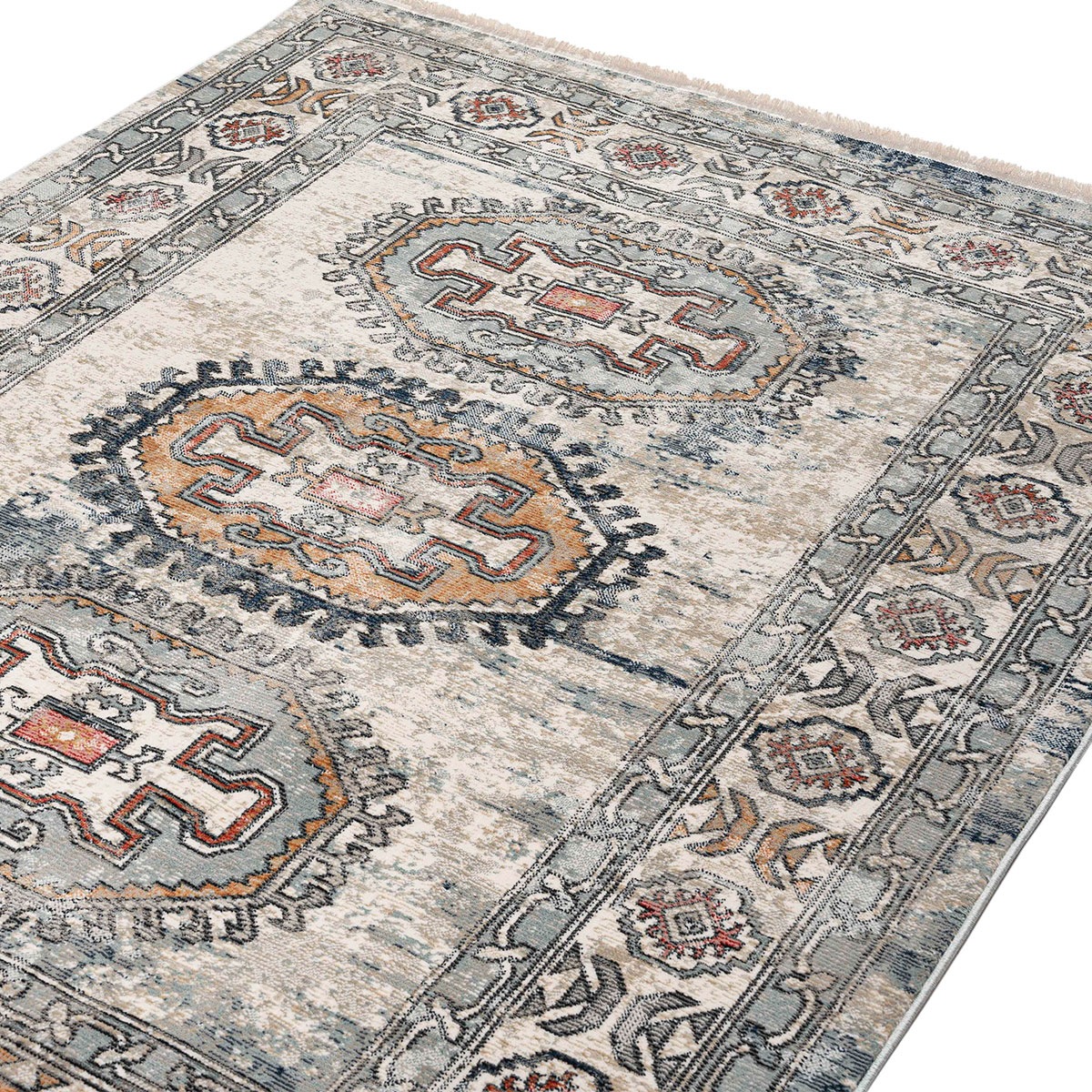 Χαλιά Κρεβατοκάμαρας (Σετ 3Τμχ) Polcarpet Bohemian 38473 Cream Aqua Home Σετ Spitishop