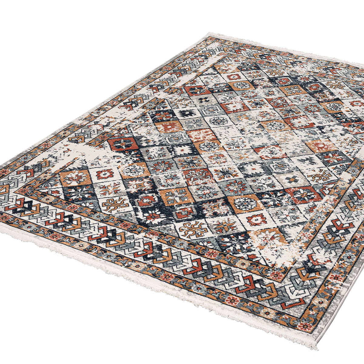 Χαλί (165X230) Polcarpet Bohemian 38557 Grey Cream Home Χαλιά Σαλονιού Spitishop