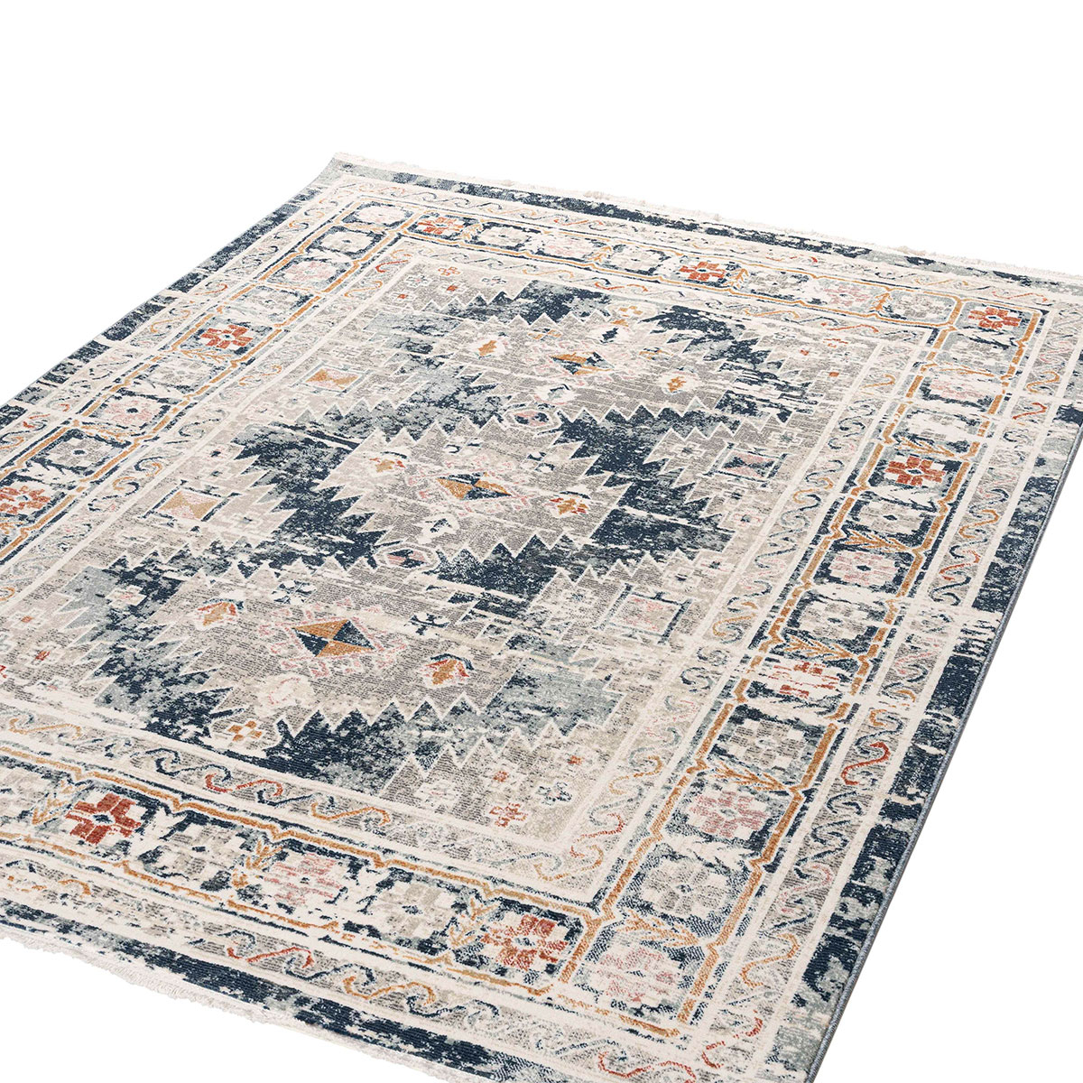 Χαλί (165X230) Polcarpet Bohemian 38466 Navy Grey Home Χαλιά Σαλονιού Spitishop