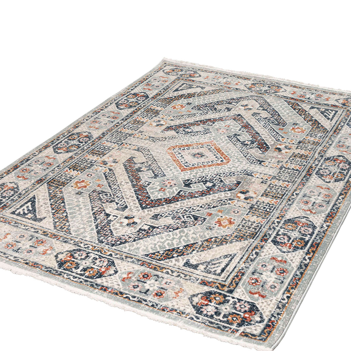 Χαλί (165X230) Polcarpet Bohemian 38470 Aqua Cream Home Χαλιά Σαλονιού Spitishop
