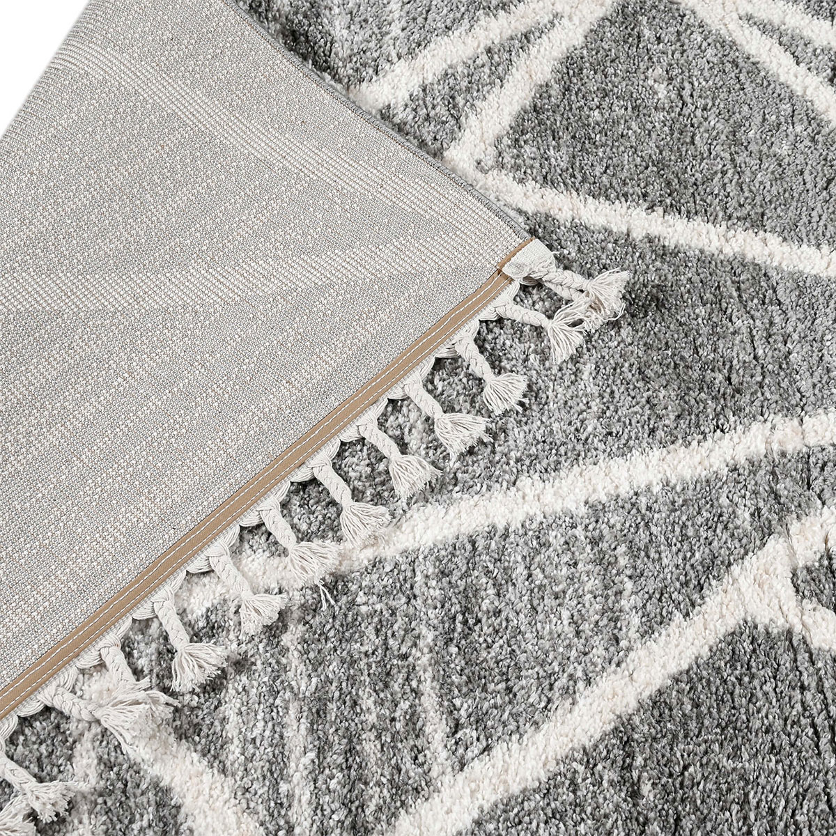 Χαλί (200X280) Polcarpet Soft Shaggy 522 D Grey Home Χαλιά Σαλονιού Spitishop
