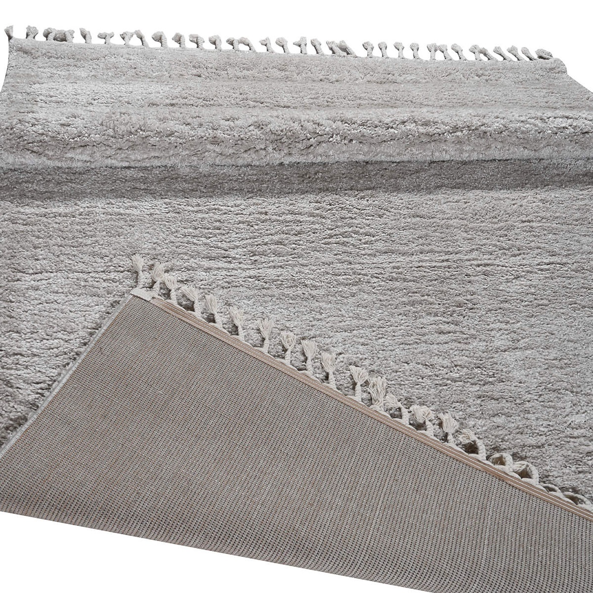 Χαλιά Κρεβατοκάμαρας (Σετ 3Τμχ) Polcarpet Soft Shaggy L Grey Home Σετ Spitishop