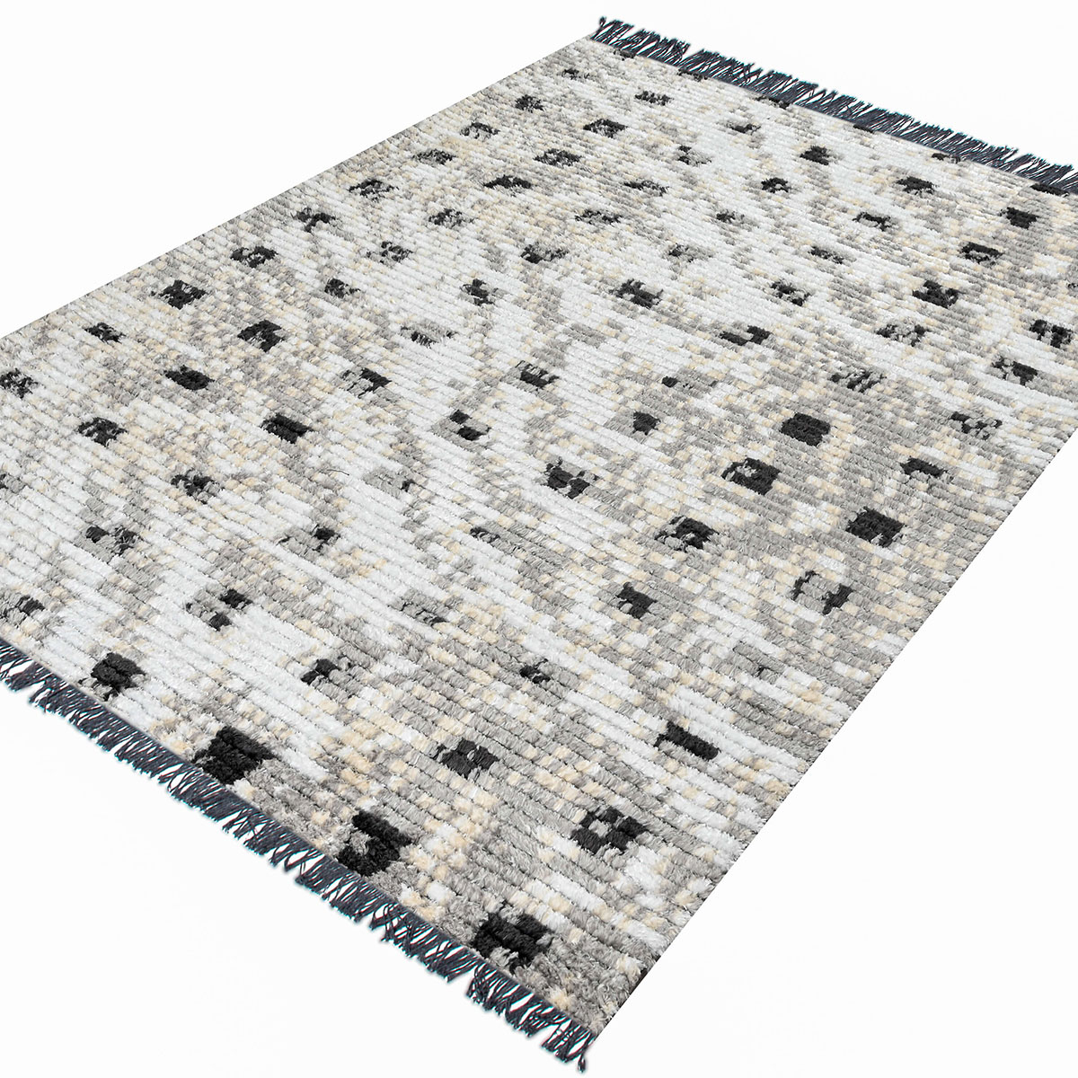 Χαλί (160X230) Polcarpet Soho 513 White Grey Home Χαλιά Σαλονιού Spitishop
