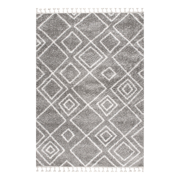 Χαλί (160x230) Polcarpet Silky Shaggy 602 D.Grey