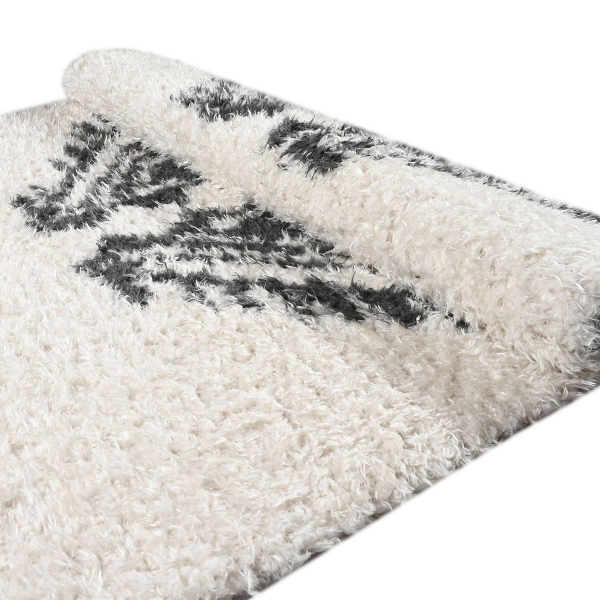 Χαλί (160x230) Polcarpet New Flokati 374 Beige/D.Grey