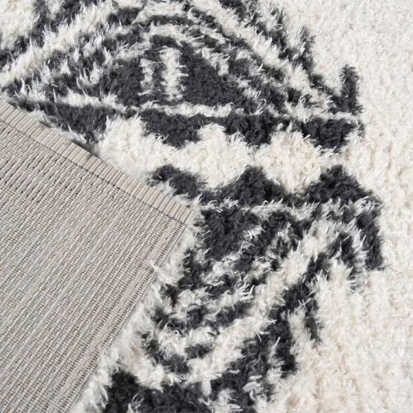 Χαλί (160x230) Polcarpet New Flokati 374 Beige/D.Grey