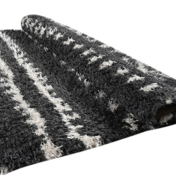 Χαλί (160x230) Polcarpet New Flokati 383 D.Grey/Beige