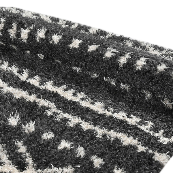 Χαλί (200x280) Polcarpet New Flokati 383 D.Grey/Beige