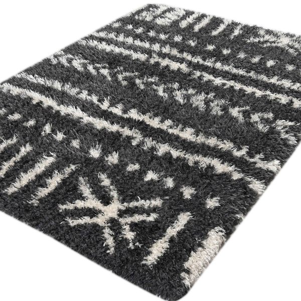 Χαλί (200x280) Polcarpet New Flokati 383 D.Grey/Beige