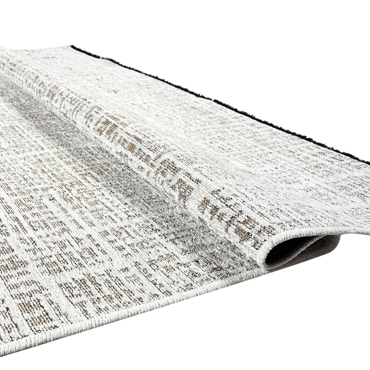 Χαλί All Season (200X290) Polcarpet Gloria Marakes 4011 White Home Χαλιά Σαλονιού Spitishop