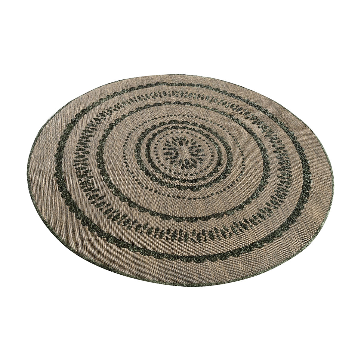 Στρογγυλό Χαλί All Season (Φ160) Polcarpet Gloria Marakes G009 Green Home Χαλιά Σαλονιού Spitishop
