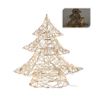 Χριστουγεννιάτικο Δεντράκι Με 20 Led (30x9x30) K-M Gold Pearls AMZ101370