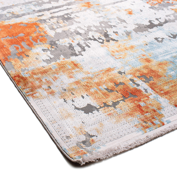 Χαλί Διαδρόμου (80x150) Βιοκαρπέτ Chagall 7567A White/Grey