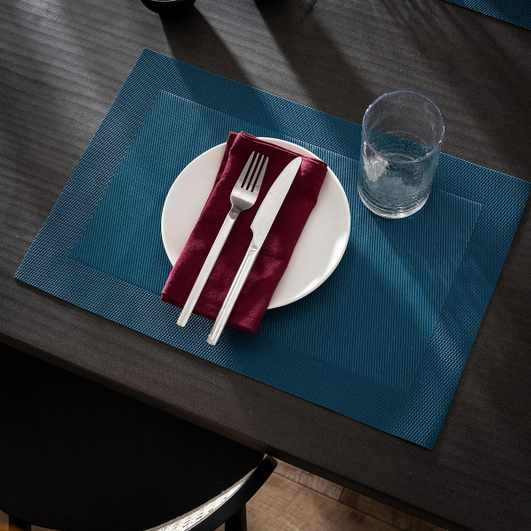 Σουπλά & Πετσέτες Φαγητού (Σετ 8τμχ) Gofis Home Waverly Jean Blue 132/09