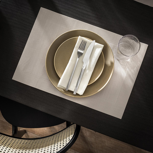 Σουπλά & Πετσέτες Φαγητού (Σετ 8τμχ) Gofis Home Waverly Shell Beige 132/06