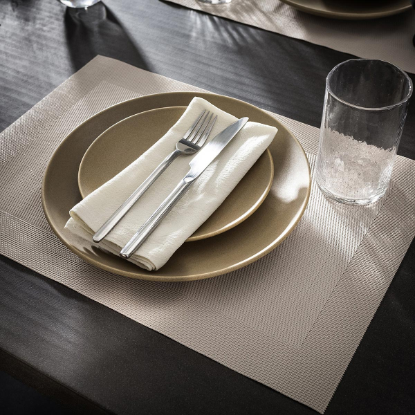 Σουπλά & Πετσέτες Φαγητού (Σετ 8τμχ) Gofis Home Waverly Shell Beige 132/06