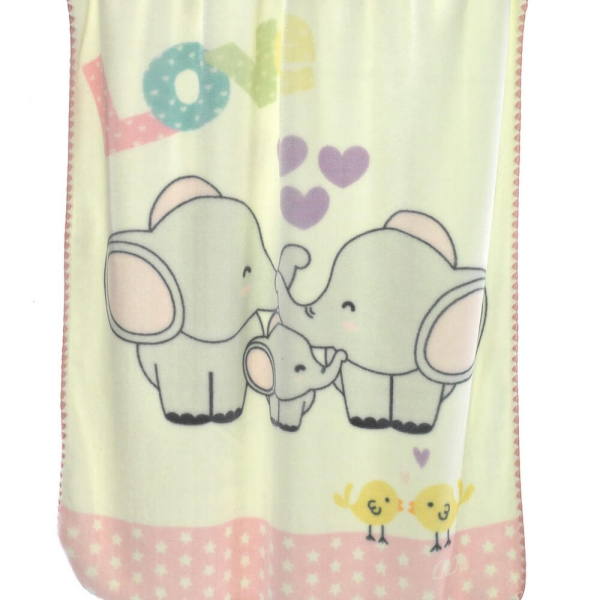 Κουβέρτα Βελουτέ Κούνιας (110x140) Morven Piccola L45 Ροζ