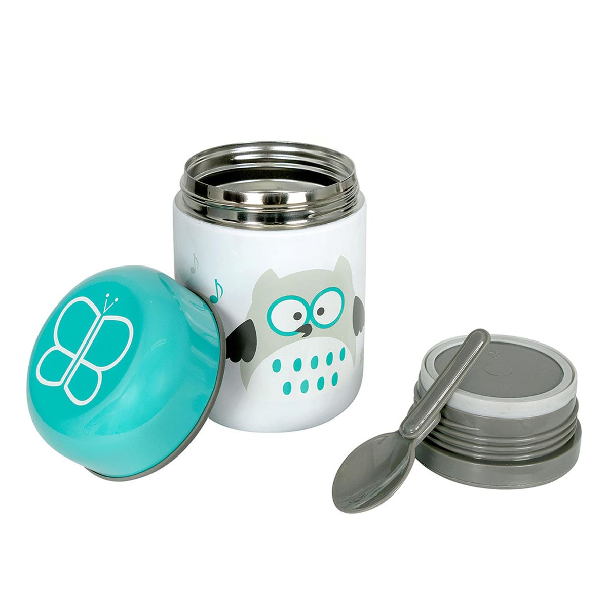 Βρεφικό Θερμός Φαγητού 300Ml με Κουτάλι Bbluv B0122-A Aqua Blue Home Παιδικά Είδη & Αξεσουάρ Σερβιρίσματος Spitishop