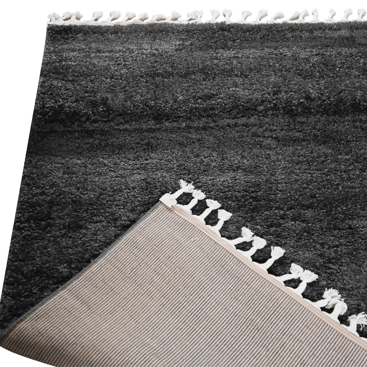 Χαλί (200X280) Polcarpet Soft Shaggy Anthracite Home Χαλιά Σαλονιού Spitishop