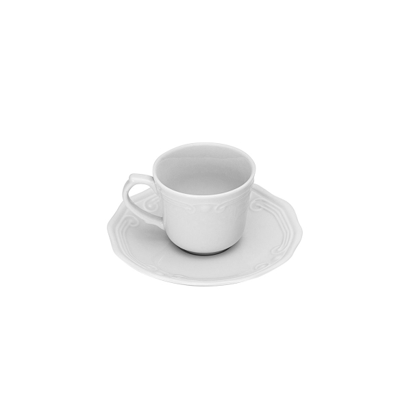Φλυτζάνι Espresso 100ml + Πιατάκι Estia 07-13516 Cream