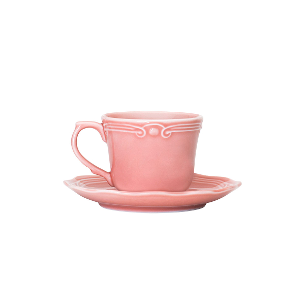 Φλυτζάνι Espresso 100ml + Πιατάκι Estia 07-13622 Pink