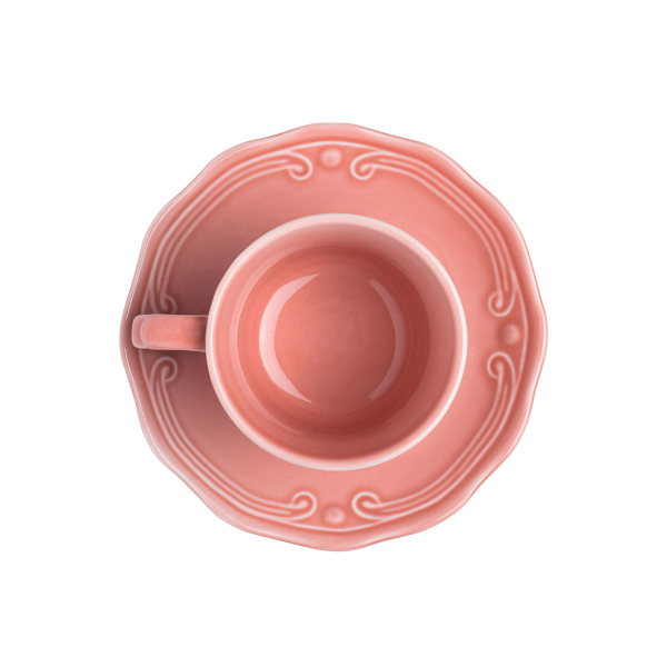 Φλυτζάνι Καφέ 200ml + Πιατάκι Estia 07-13646 Pink