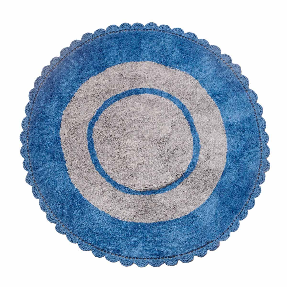 Παιδικό Στρογγυλό Χαλί (Φ140) Palamaiki Target Blue 141299