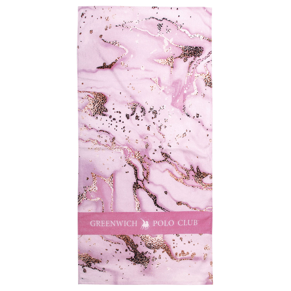 Πετσέτα Θαλάσσης (80x170) Greenwich Polo Club 3713 Pink Marble