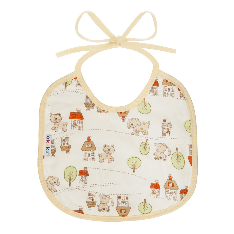 Σαλιάρα 0+ Μηνών (19.5x22.5) Akuku Σπιτάκια