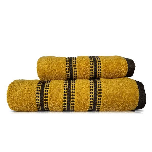 Πετσέτες Μπάνιου (Σετ 2τμχ) Nef-Nef Choice Yellow 450gsm