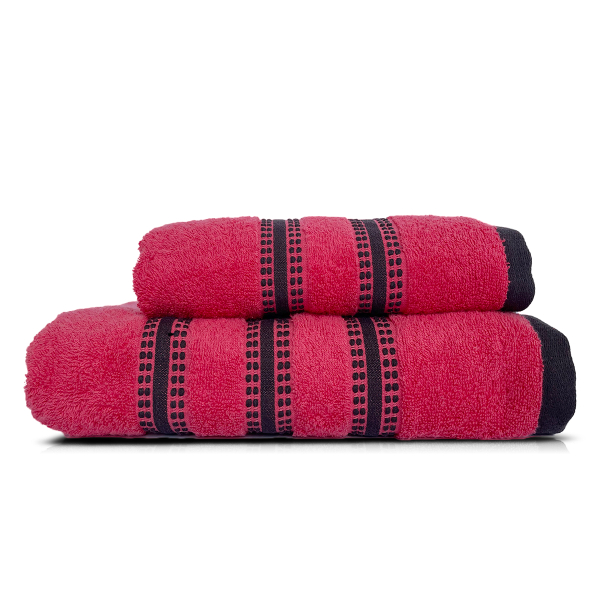 Πετσέτες Μπάνιου (Σετ 2τμχ) Nef-Nef Choice Red 450gsm