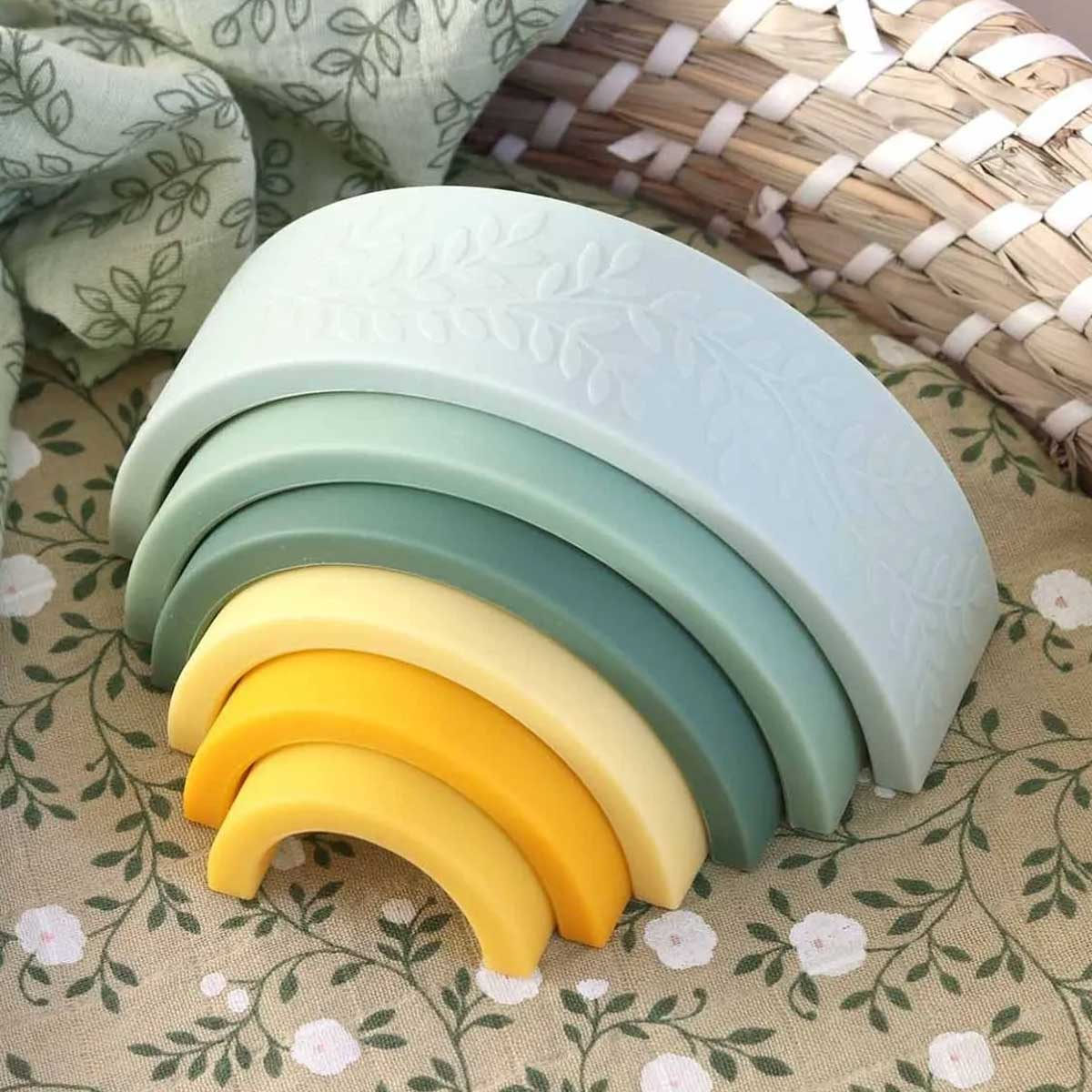 A Little Lovely Company Πυραμίδα Στοίβαξης Α Little Lovely Company Rainbow Sage SISTSA02