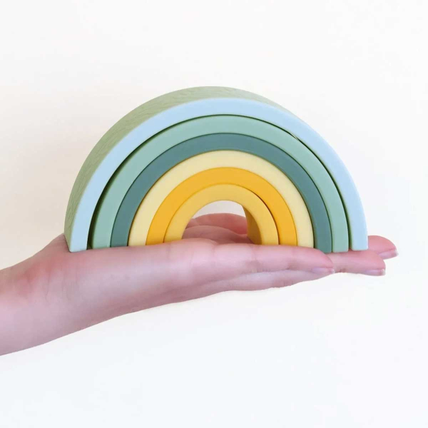 Πυραμίδα Στοίβαξης Α Little Lovely Company Rainbow Sage SISTSA02