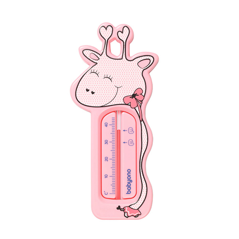 Θερμόμετρο Μπάνιου BabyOno Καμηλοπάρδαλη Ροζ BN775/01