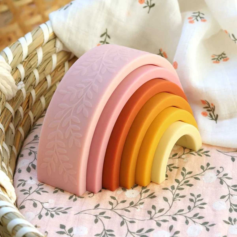 Πυραμίδα Στοίβαξης Α Little Lovely Company Rainbow Sunset SISTSU01