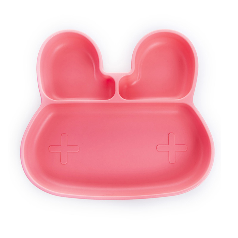 Πιάτο Σιλικόνης Με Χωρίσματα Babywise Κουνελάκι SLP042 Ροζ