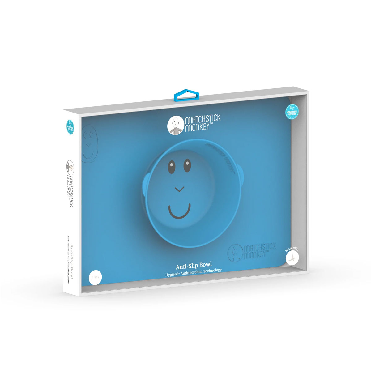 Δίσκος Εκπαίδευης Φαγητού Matchstick Monkey Anti-Slip Bowl Blue Home Παιδικά Είδη & Αξεσουάρ Σερβιρίσματος Spitishop